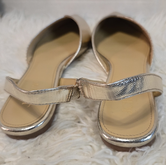 J. Crew Silver and Gold Slingback Flats - Picture 8 of 9